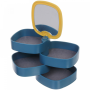Jewelry multi-level box - yellow-blue
