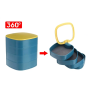 Jewelry multi-level box - yellow-blue