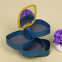 Jewelry multi-level box - yellow-blue
