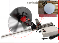 K6508 cutting machine with 2.4m semi-automatic track