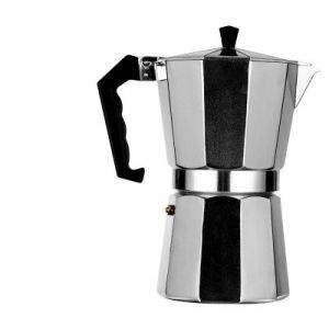 Kawiarka do kawy – srebrna, 600ml, 12 filiżanek, gaz