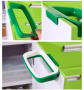 Kitchen hanging trash rack