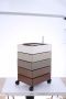 Kontenerek biurowy 360 / Poręczna szafka na kółkach z pięcioma szufladami - brązowy