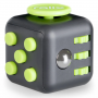Kostka antystresowa odstresowująca Fidget Cube Czarno/Zielona