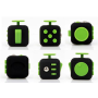 Kostka antystresowa odstresowująca Fidget Cube Czarno/Zielona
