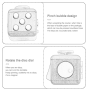 Kostka antystresowa odstresowująca Fidget Cube Czarno/Zielona