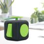 Kostka antystresowa odstresowująca Fidget Cube Czarno/Zielona