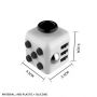 Kostka antystresowa odstresowująca Fidget Cube Szaro/Czarna