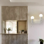 Lampa ścienna podwójna / Kinkiet Loft podwójny - biała, typ VII