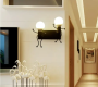 Lampa ścienna podwójna / Kinkiet Loft podwójny - czarna, typ II