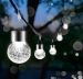 Lampion solarny ogrodowy/ Wisząca lampka LED solarna – rozmiar L, światło białe