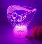 Lampka nocna 3D LED Bramkarz hologram