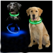 LED Dog Collar Night Flash Nylon GREEN S