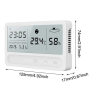 LED screen electronic thermometer clock - rechargeable