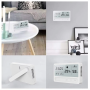 LED screen electronic thermometer clock - rechargeable