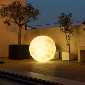 LED solar moon light-D30cm(Grey)