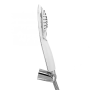 LED temperature display shower head - white