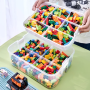 Lego building block storage box- three layers(Green)