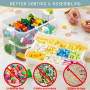 Lego building block storage box- two layers(Green)