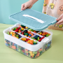 Lego building block storage box- two layers(Green)