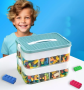 Lego building block storage box- two layers(Green)