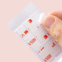 Line cable point tight clip 9pcs/box - transparent butterfly