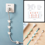 Line cable point tight clip 9pcs/box - white butterfly