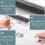 Long handle mop cleaning brush - white