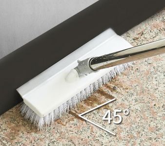 Long handle mop cleaning brush - white