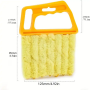 Louver curtain cleaning brush