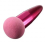 Makeup brush mushroom shape - rose-red