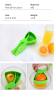 Manually squeezed lemon juice machine