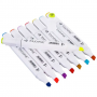 Markery alkoholowe TOUCHFIVE PRO dwustronne 168 szt.
