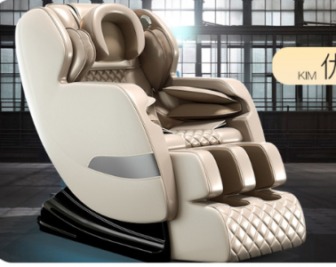Massage chair (KJ-M8) with full-body multi-function manipulator - gold