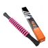 Massage stick pointed rubberized relaxation exercises - pink