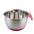 Metal silicone bowl with measuring cup 20 cm