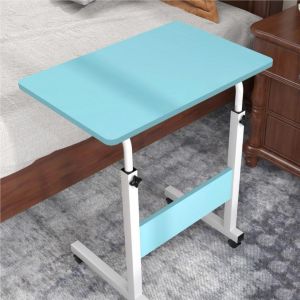 Mobilny stolik pod laptopa regulowany / Mobilny stolik kawowy - niebieski