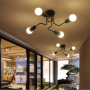 Modern LED Ceiling Chandelier 4 bulbs- Gold(without bulb)