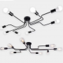 Modern LED Ceiling Chandelier 8 bulbs- black(without bulb)