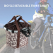 Mountain bike portable cloth basket - brown