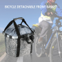 Mountain bike portable cloth basket - silver