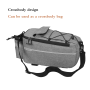 Mountain Bike Rear Carry Bag - Gray