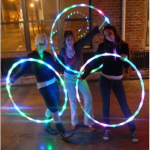 Multi-Color Led Glow Hula Hoops--90CM