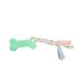 Multicolor small bone environmental friendly TPR dog pet toy rope--Green