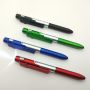 Multifunctional capacitive stylus pen with LED light - red