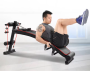 Multifunctional fitness equipment large armrest damping sit-up stand - black （Sit up bench）