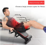 Multifunctional fitness equipment large armrest damping sit-up stand - black （Sit up bench）