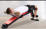 Multifunctional fitness equipment sit-up stand - red