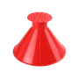 Multifunctional vehicle glass snow shovel 14.5*10.5cm - red