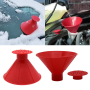 Multifunctional vehicle glass snow shovel 14.5*10.5cm - red